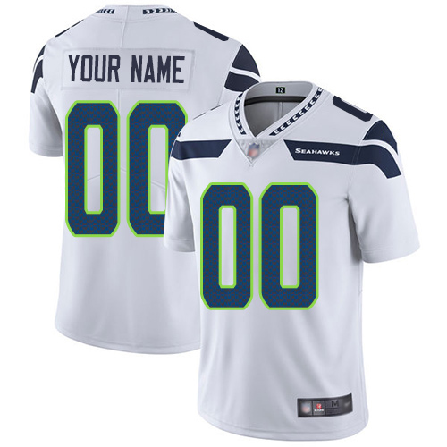 Limited White Men Road Jersey NFL Customized Football Seattle Seahawks Vapor Untouchable->customized nfl jersey->Custom Jersey